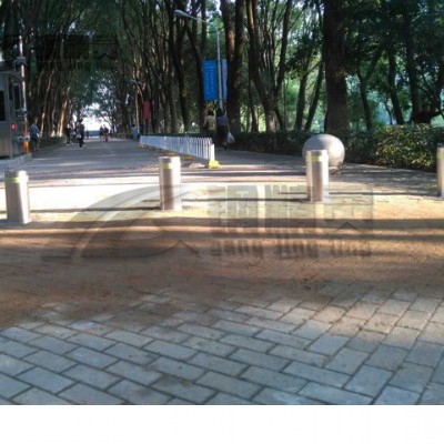 武汉学校阻车升降柱 全自动升降路柱