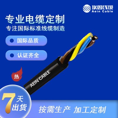 日标认证电缆VCTF 300V 高柔性热塑性绝缘护套软电缆（潮湿 / 油水环境适用）